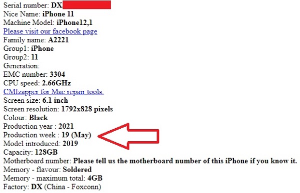 manufacturing date of latest iphones