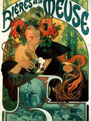 Bieres de la Meuse by Alphonse Mucha