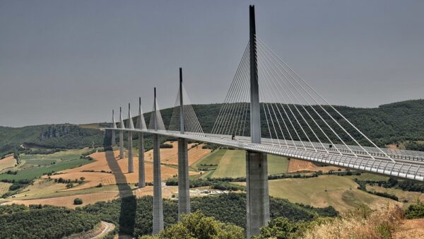 The Millau Viaduct in the Southern France