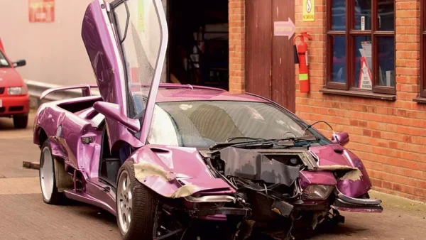 Jay Kay Lamborghini Diablo wreck