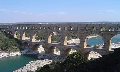 The Pont du Gard Ancient Roman building