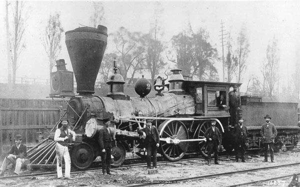 first steam engine train