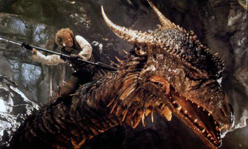 Dragonslayer fight scene