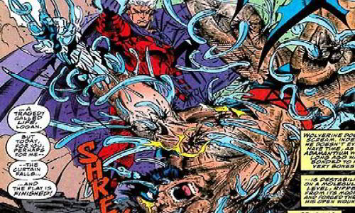 Magneto Rips Out All of Adamantium From Wolverine