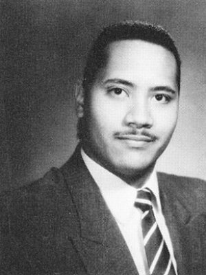 Dwayne Johnson during his youth