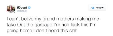 50 Cent complained about his grandmother