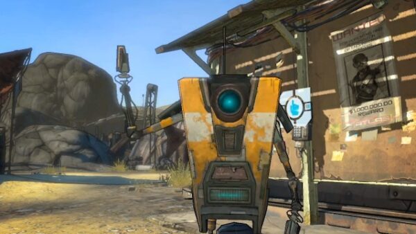 cute character Claptrap from Borderlands