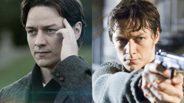 James McAvoy as Professor X and Wesley Gibson