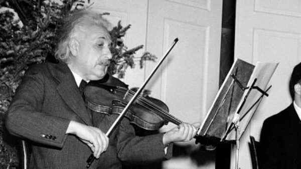 Albert Einstein Playing Violin