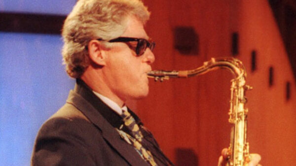 Bill Clinton Playing Sexophone