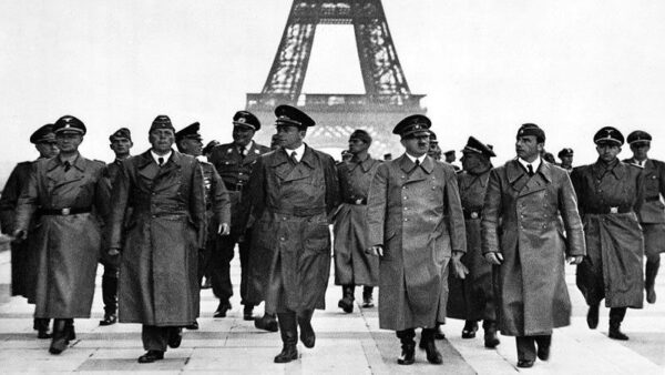 When the French soldiers surrendered after a heavy battle that lasted six weeks, Hitler danced a Jig and was captured on camera