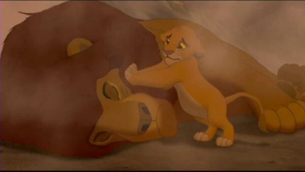 the lion king 1994 mufasa death scene